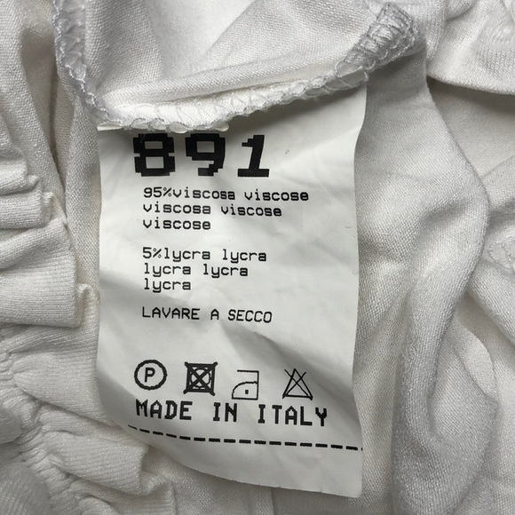 Imperial White Short Sleeve Top with Neck Bow - Picture 6 of 6